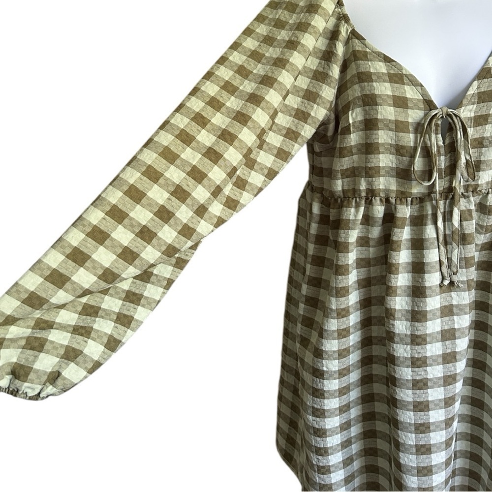 ✨3 for $18✨ Wild Fable Plaid Long Sleeve Midi Dress - Picture 3 of 7